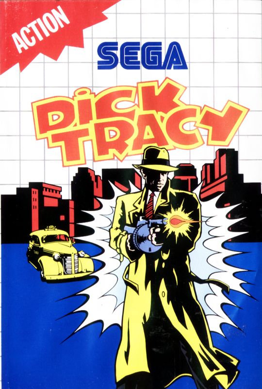 Dick Tracy box art for Sega Mega Drive